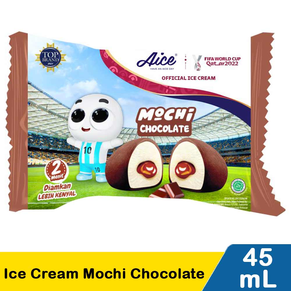 Aice Ice Cream Mochi Chocolate Pck 45Ml | KlikIndomaret