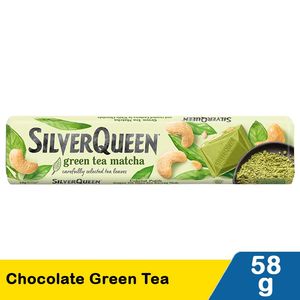 Promo Harga Silver Queen Chocolate Green Tea 58 gr - Indomaret