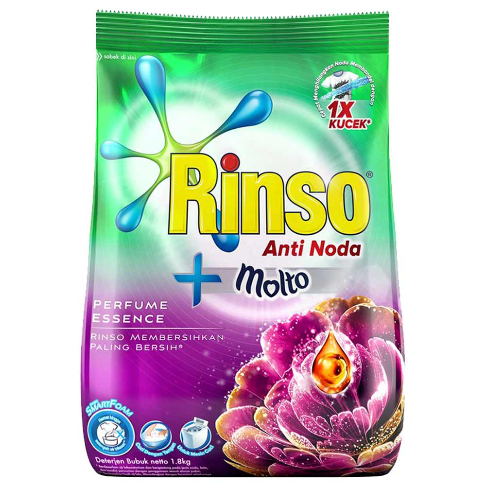 Rinso Deterjen Powder Molto Perfume Essence 1 8Kg 