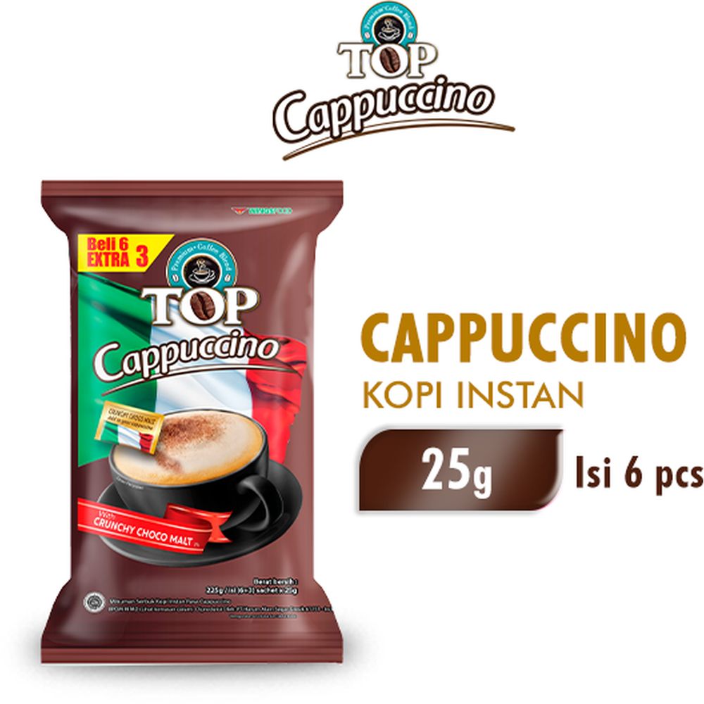 Top Coffee Kopi Cappuccino 6X25g KlikIndomaret