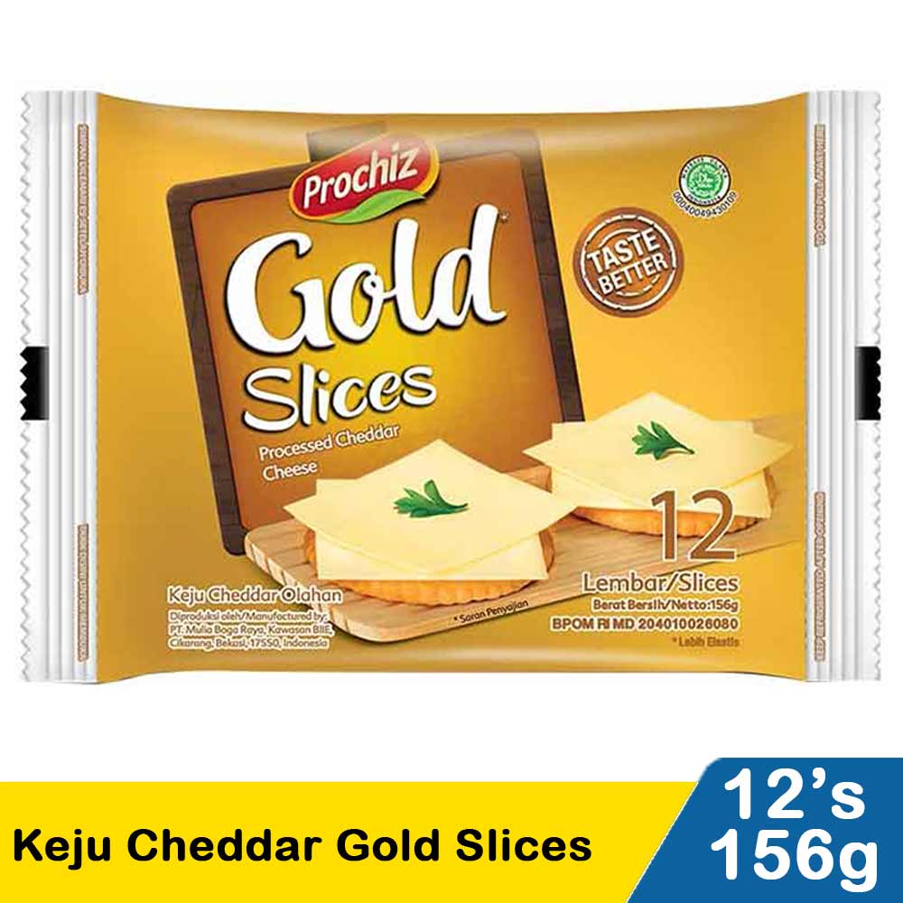 Pro Chiz Keju Gold Slice 12 S 156g KlikIndomaret