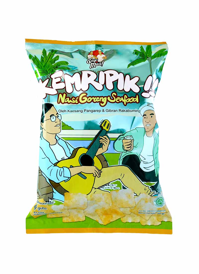 Kemripik Makanan Ringan Nasi Goreng Seafood 50g 