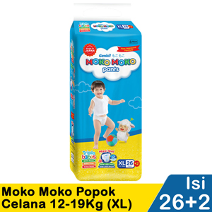 Promo Harga Genki Moko Moko Pants XL26+2 28 pcs - Indomaret