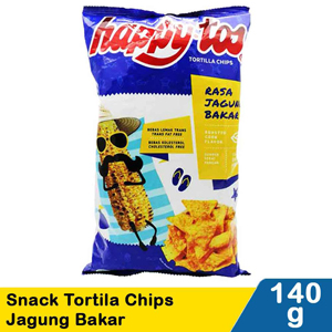 Promo Harga Happy Tos Tortilla Chips Jagung Bakar/Roasted Corn 140 gr - Indomaret