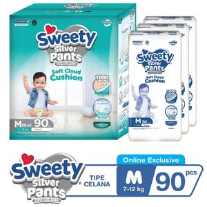 Promo Harga Sweety Silver Pants M30 30 pcs - Indomaret
