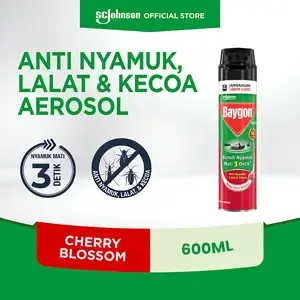 Promo Harga Baygon Insektisida Spray Cherry Blossom 600 ml - Indomaret