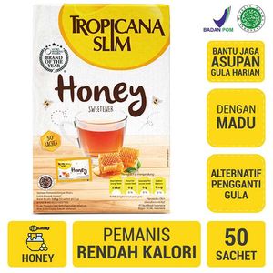 Promo Harga Tropicana Slim Sweetener Honey 50 pcs - Indomaret