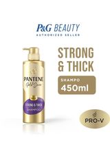 Promo Harga PANTENE Gold Shampoo Strong & Thick 450 ml - Indomaret