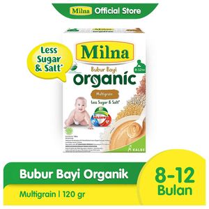 Promo Harga MILNA Bubur Bayi Organic Multigrain 120 gr - Indomaret