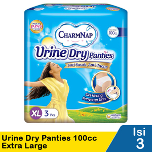 Promo Harga Charmnap Urine Dry Panties 100cc XL3 3 pcs - Indomaret