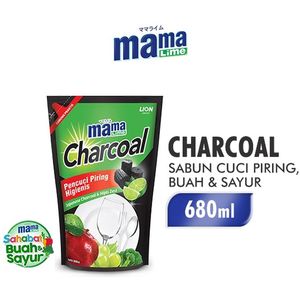 Promo Harga Mama Lime Cairan Pencuci Piring Charcoal 780 ml - Indomaret