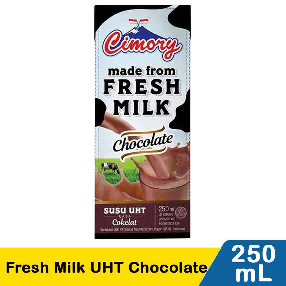 Cimory Fresh Milk Uht Chocolate 250mL KlikIndomaret