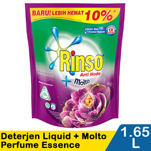 Promo Harga Rinso Liquid Detergent + Molto Purple Perfume Essence 1500 ml - Indomaret