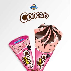 Promo Harga Campina Concerto Midi Strawberry Chunk 80 ml - Indomaret