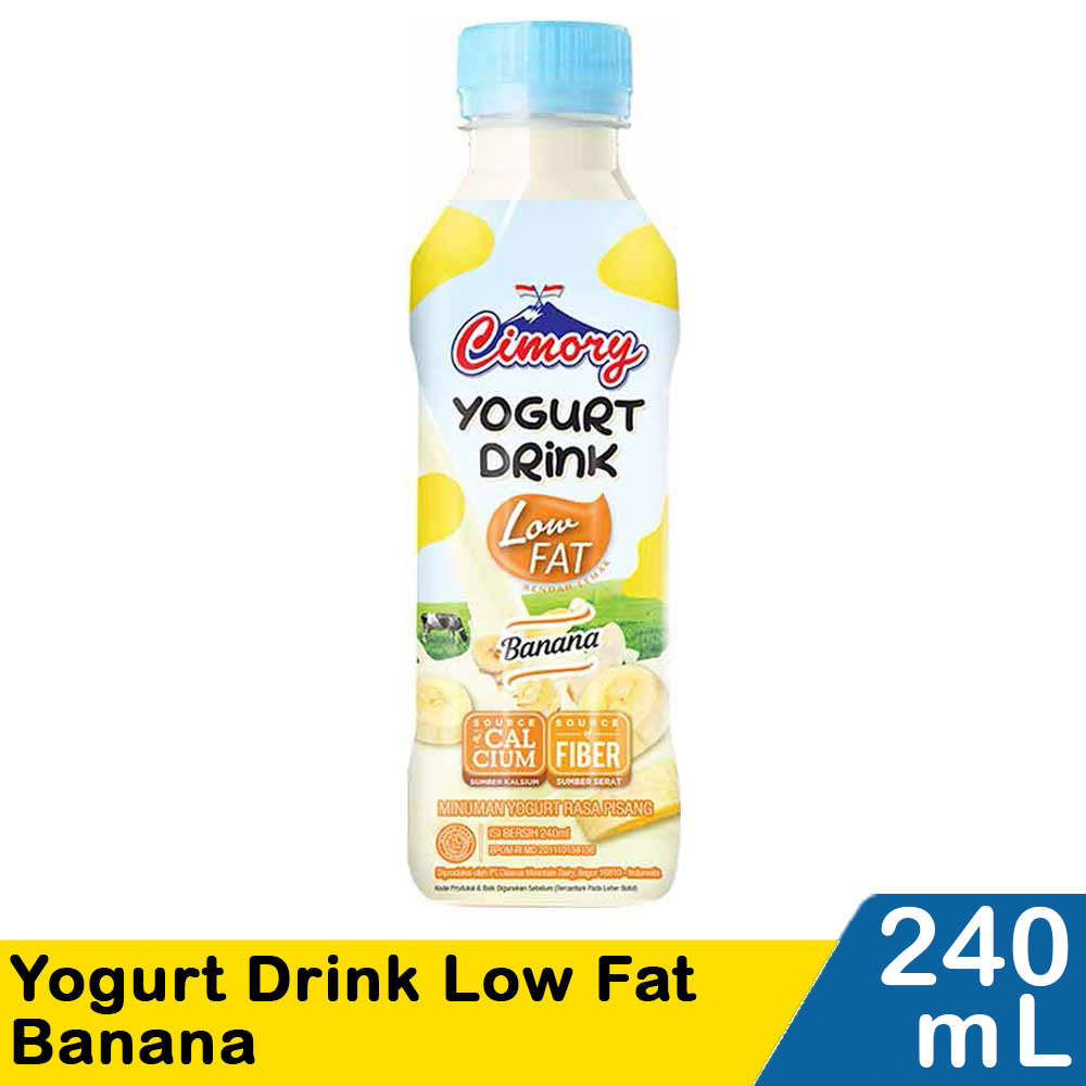 Cimory Yoghurt Drink Low Fat Banana 250mL | KlikIndomaret