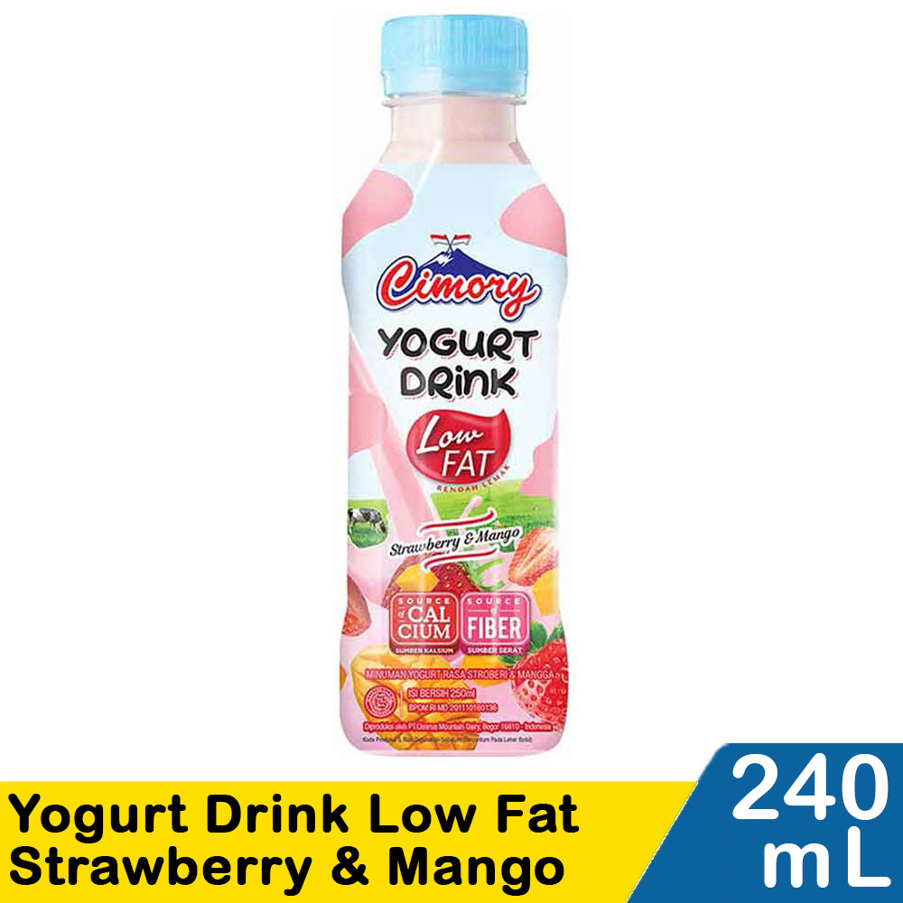 Cimory Yoghurt Drink Low Fat Strawberry Mango 250mL 