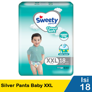 Promo Harga Sweety Silver Pants XXL18+2 20 pcs - Indomaret