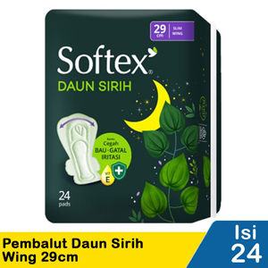 Promo Harga Softex Daun Sirih 29cm 24 pcs - Indomaret