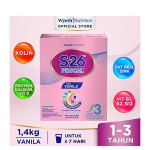 Promo Harga S26 Procal Susu Pertumbuhan Vanilla 1400 gr - Indomaret