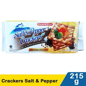 Promo Harga KHONG GUAN Malkist Salt Pepper Crackers 215 gr - Indomaret