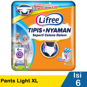 Promo Harga Lifree Popok Celana Tipis & Nyaman Bergerak XL6 6 pcs - Indomaret