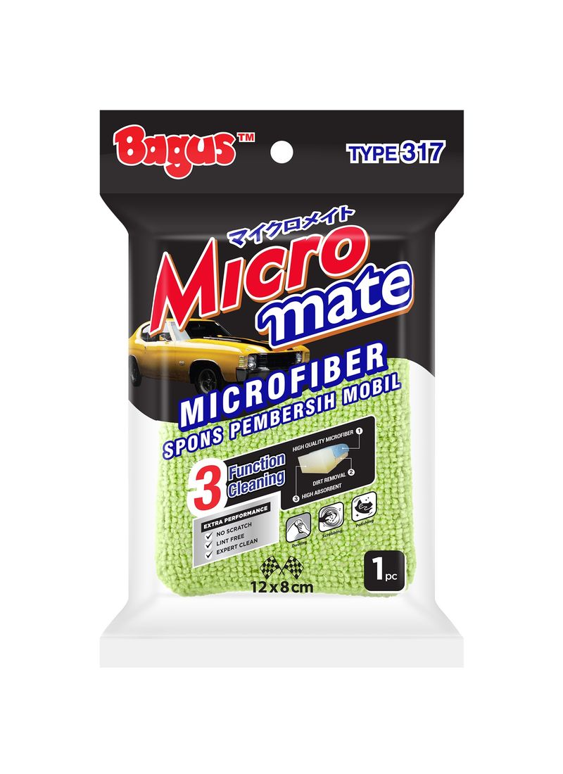 Bagus Micromate Spon Pembersih Mobil Microfiber | Klik Indomaret