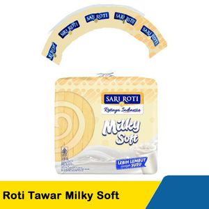 Promo Harga Sari Roti Roti Tawar Milky Soft 360 gr - Indomaret