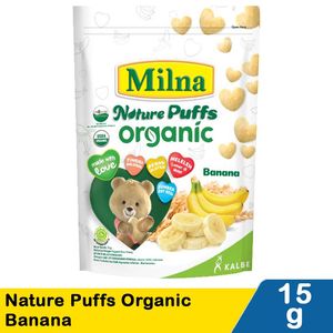 Promo Harga Milna Nature Puffs Organic Banana 15 gr - Indomaret
