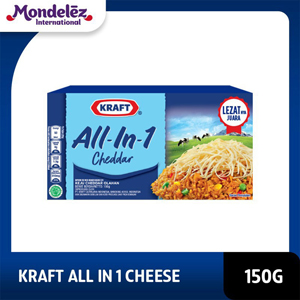 Promo Harga Kraft All in 1 Cheddar 165 gr - Indomaret