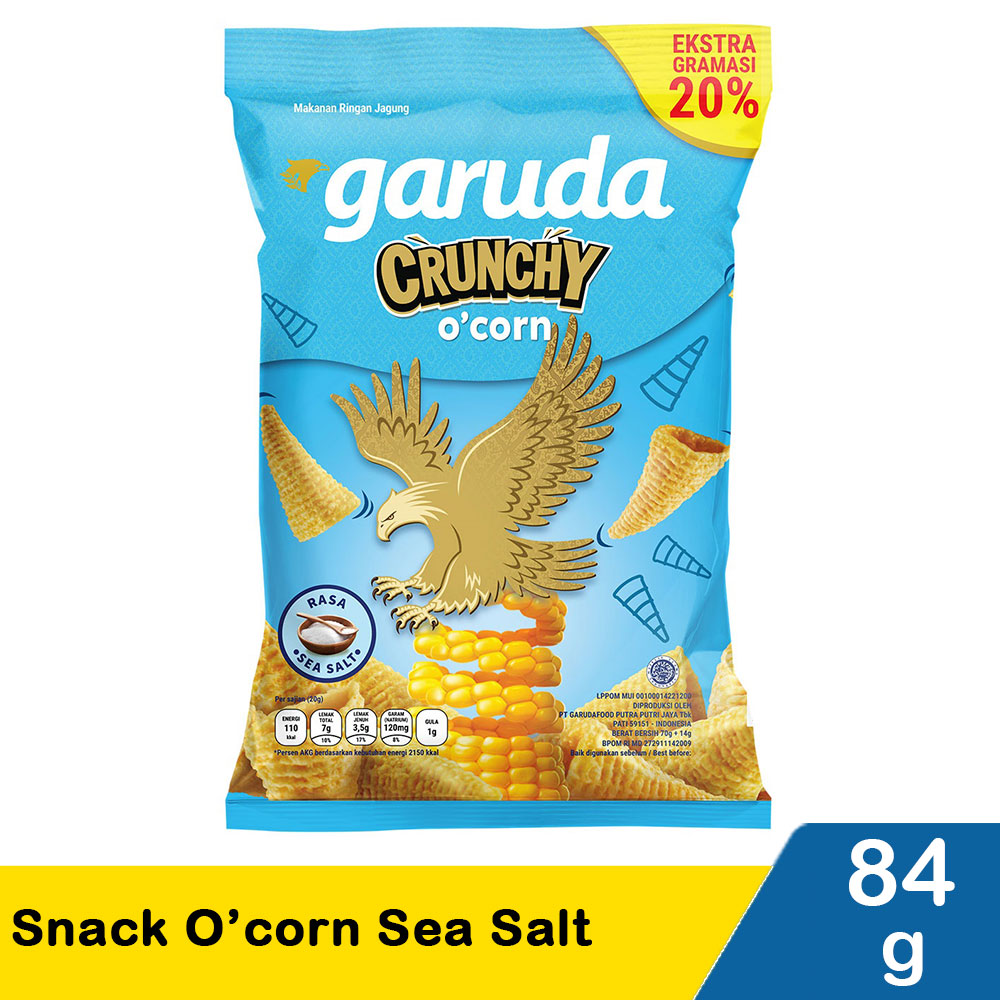 Garuda Snack O'corn Sea Salt 96G KlikIndomaret