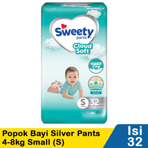 Promo Harga Sweety Silver Pants S32 32 pcs - Indomaret