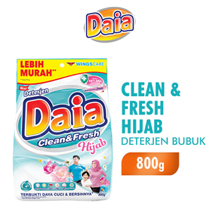 Promo Harga Daia Deterjen Bubuk Clean & Fresh Hijab 850 gr - Indomaret