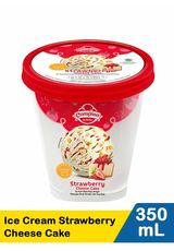 Promo Harga Campina Ice Cream Cake Series Strawberry Cheese Cake 350 ml - Indomaret