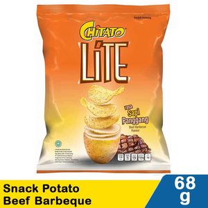 Promo Harga Chitato Lite Snack Potato Chips Beef BBQ 68 gr - Indomaret