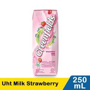 Promo Harga Greenfields UHT Strawberry 250 ml - Indomaret