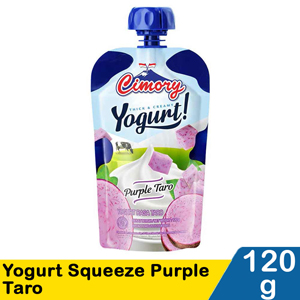 Promo Harga Cimory Squeeze Yogurt Purple Taro 120 gr - Indomaret