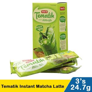 Promo Harga Tong Tji Tematik Instant Matcha Latte per 3 sachet 24 gr - Indomaret