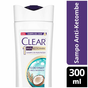 Promo Harga Clear Shampoo Coconut & Rice Freshness 300 ml - Indomaret