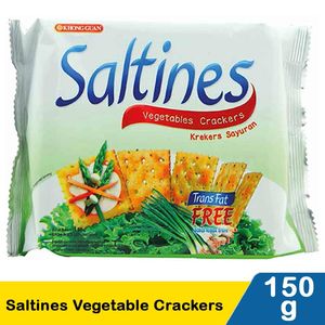 Promo Harga Khong Guan Saltines Crackers Vegetables 150 gr - Indomaret
