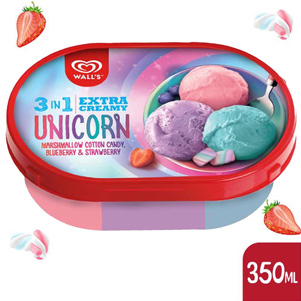 Wall S Ice Cream 3 In 1 Unicorn 350ml Klikindomaret