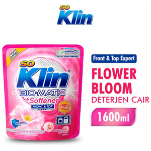 Promo Harga So Klin Biomatic Liquid Detergent Top Load 1600 ml - Indomaret