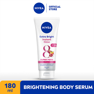 Promo Harga Nivea Body Serum Extra White Instant Glow SPF 33 180 ml - Indomaret