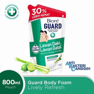 Promo Harga Biore Guard Body Foam Lively Refresh 800 ml - Indomaret