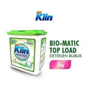 Promo Harga SO KLIN Biomatic Powder Detergent Top Load 3000 gr - Indomaret