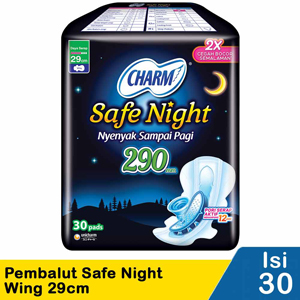 Promo Harga Charm Safe Night Wing 29cm 30 pcs - Indomaret