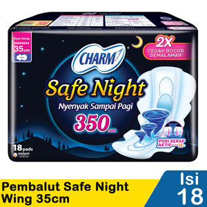 Promo Harga Charm Safe Night Wing 35cm 18 pcs - Indomaret