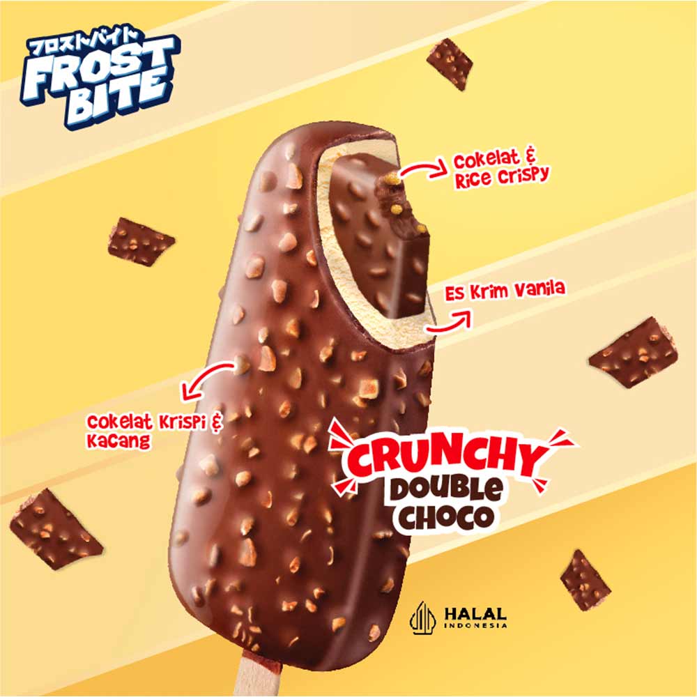 Glico Wings Ice Cream Frost Bite Crunchy Double Choco Ml Klikindomaret