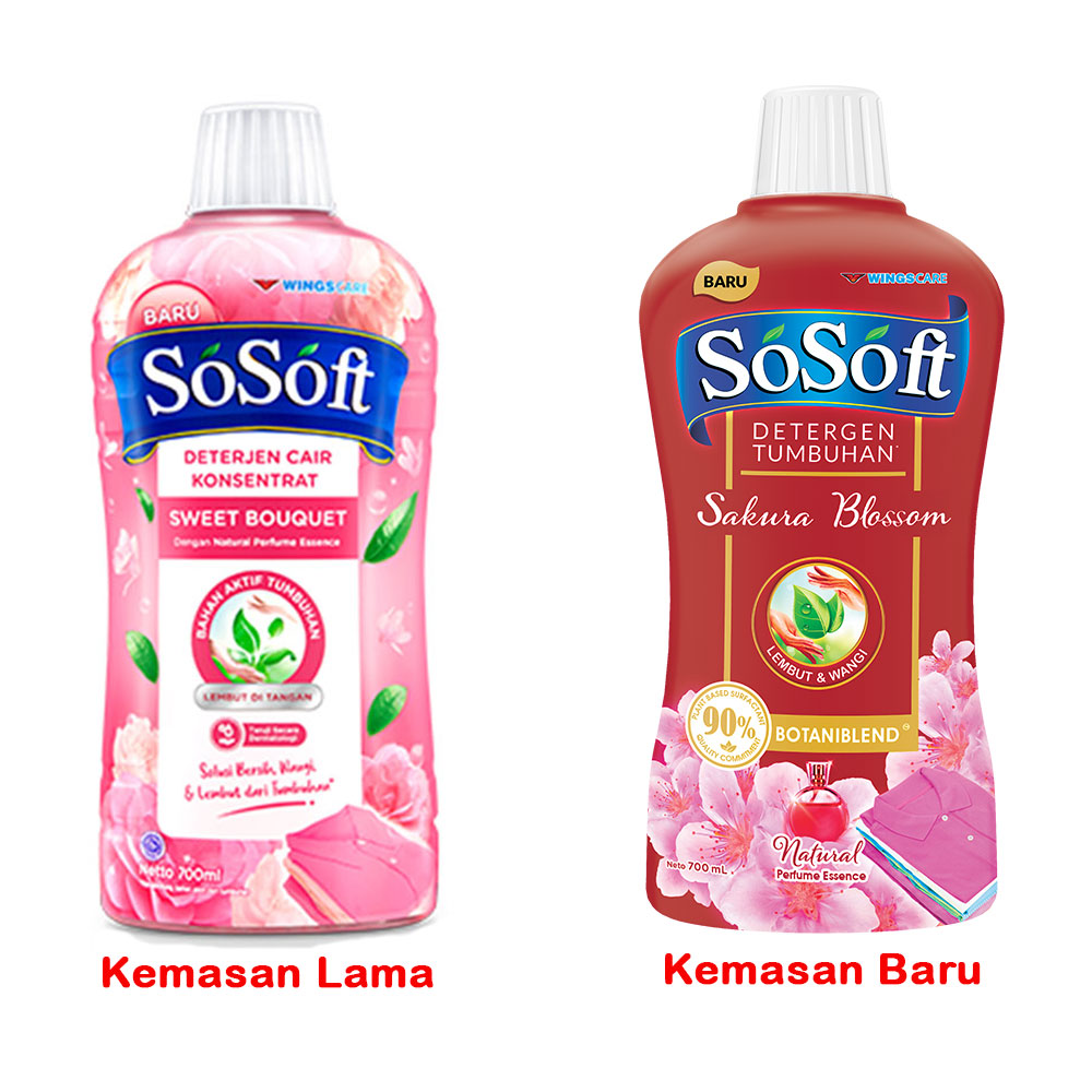 So Soft Deterjen Cair Sweet Bouquet 700ml Klikindomaret