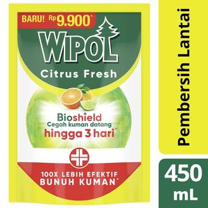 Promo Harga Wipol Bioshield Citrus Fresh 450 ml - Indomaret