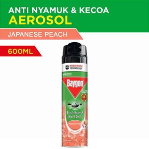 Promo Harga Baygon Insektisida Spray Japanese Peach 600 ml - Indomaret